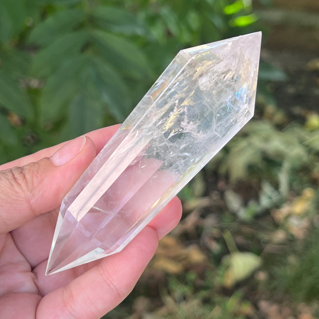 Bagheta cuart vogel, 12 fete, Brazilia model 18, pietre semipretioase - druzy.ro 7 