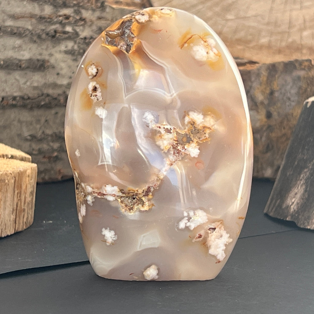 Agat coral floare din Madagascar model 9, pietre semipretioase - druzy.ro 2 