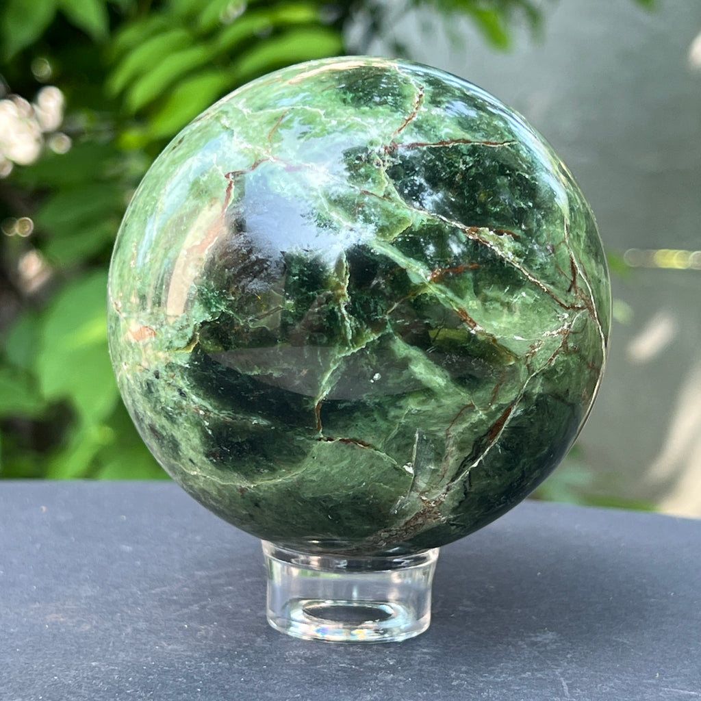 Crisopraz sfera m8, pietre semipretioase - druzy.ro 1 