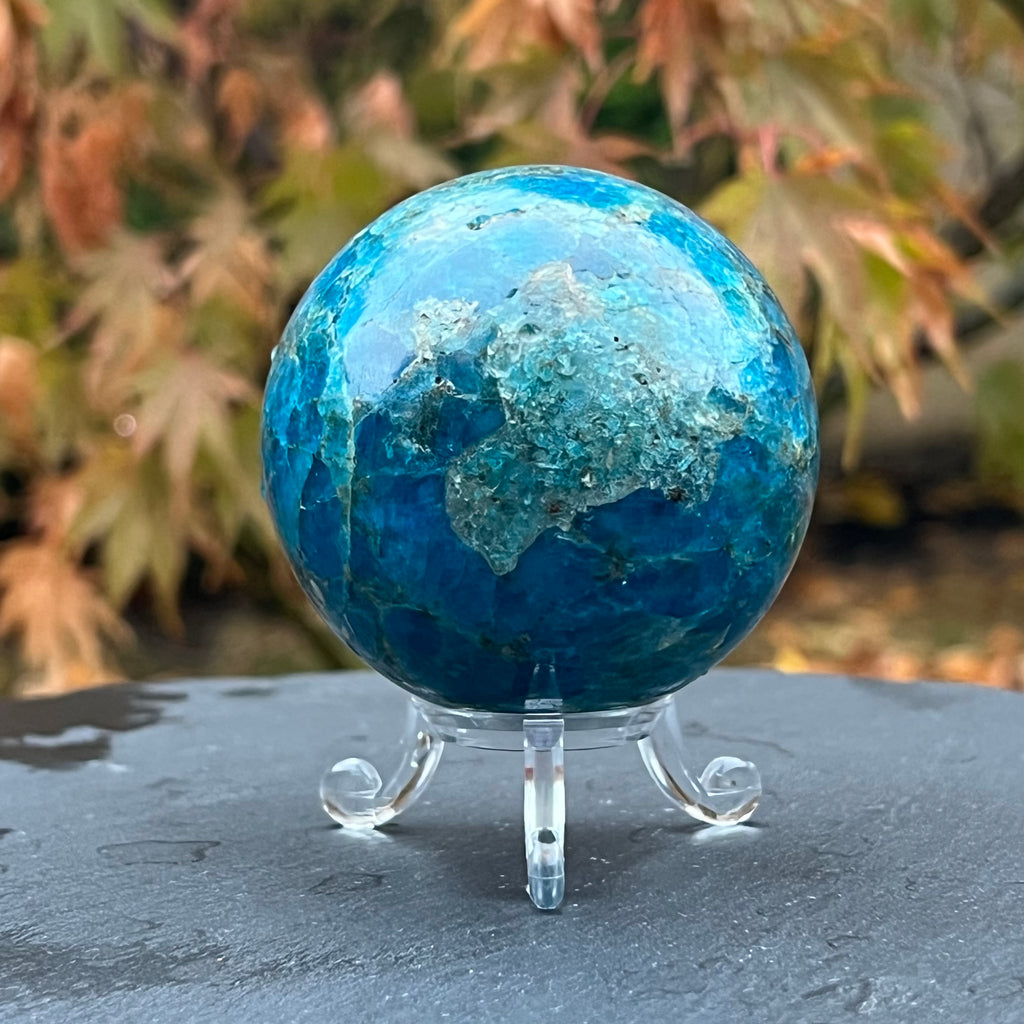 Apatit sfera m4, 6.7 cm, druzy.ro, cristale 5