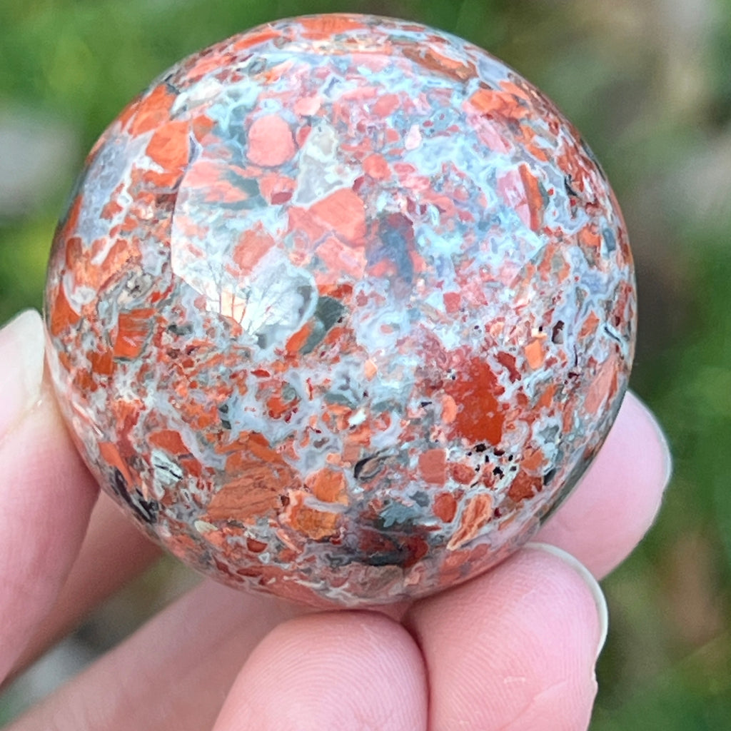 Sfera jasp rosu model 7, pietre semipretioase - druzy.ro 5 