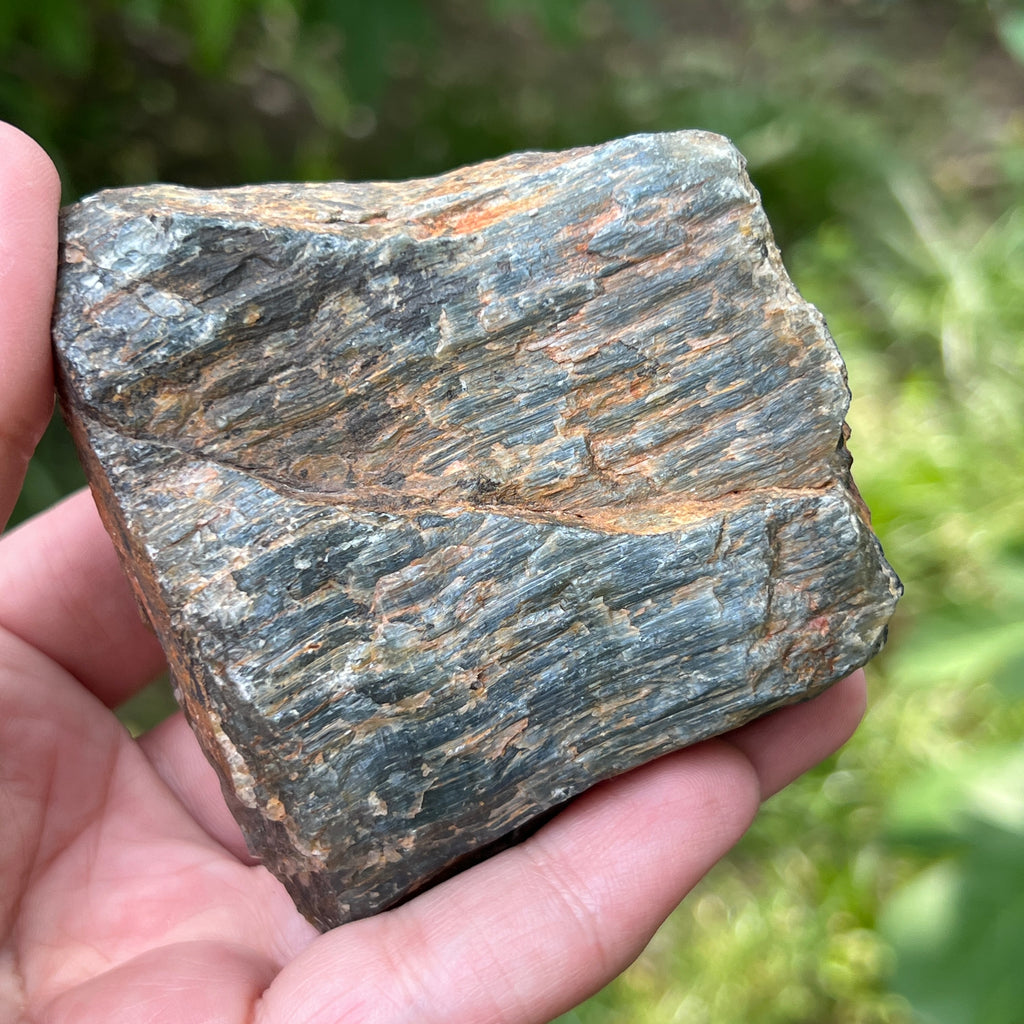 Piatra bruta ochi de tigru albastru (ochi de soim) model 1, pietre semipretioase - druzy.ro 3 