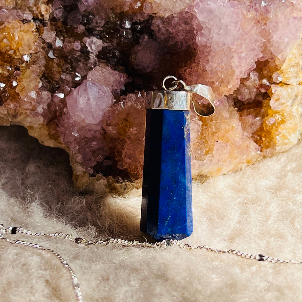 Pandantiv argint lapis lazuli m3, druzy.ro, cristale 1