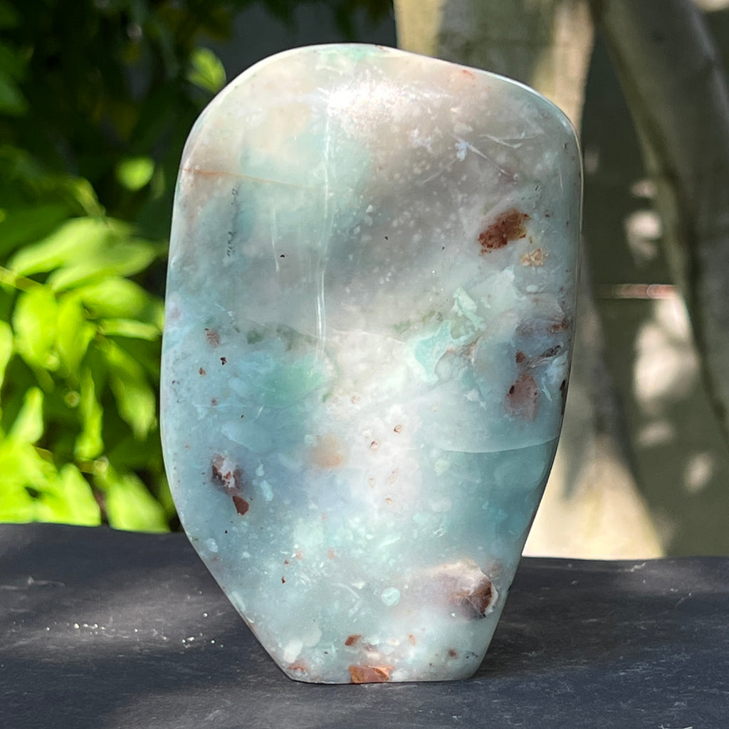 Calcedonie cu crom albastru-verzuie din Zimbabwe -forma libera| Model 12, pietre semipretioase - druzy.ro 4 