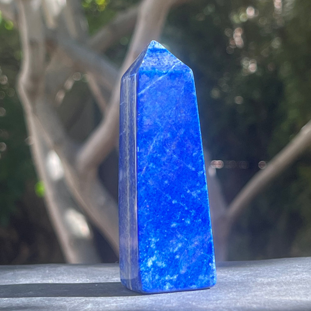 Turn/obelisc lapis lazuli m3, druzy.ro, cristale 7