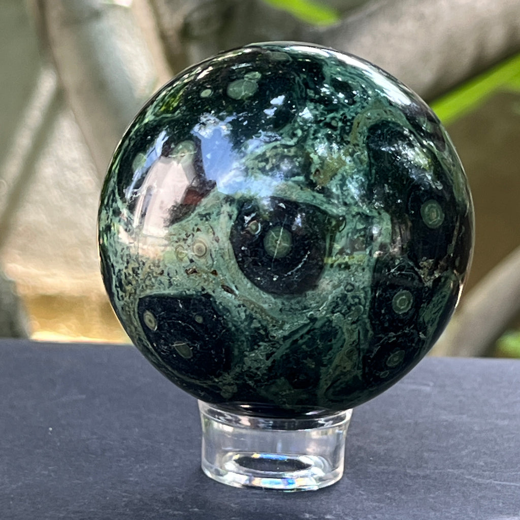 Sfera jasp kambaba Madagascar model 2, pietre semipretioase - druzy.ro 1 