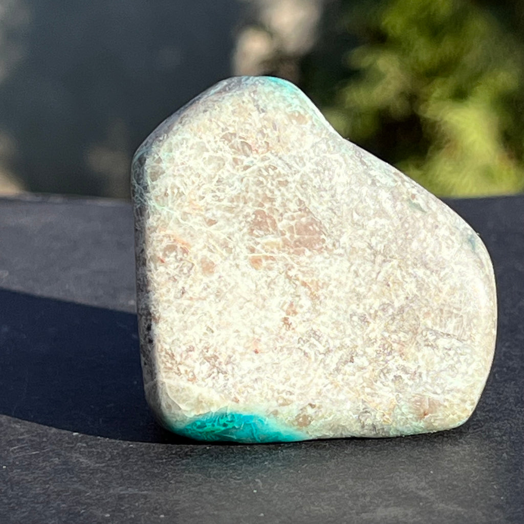 Shattuckite forma libera/palmstone m8, druzy.ro, cristale 4