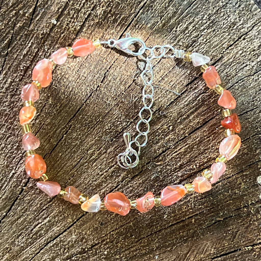 Bratara carneol Joy Tumble, pietre semipretioase - druzy.ro 2 