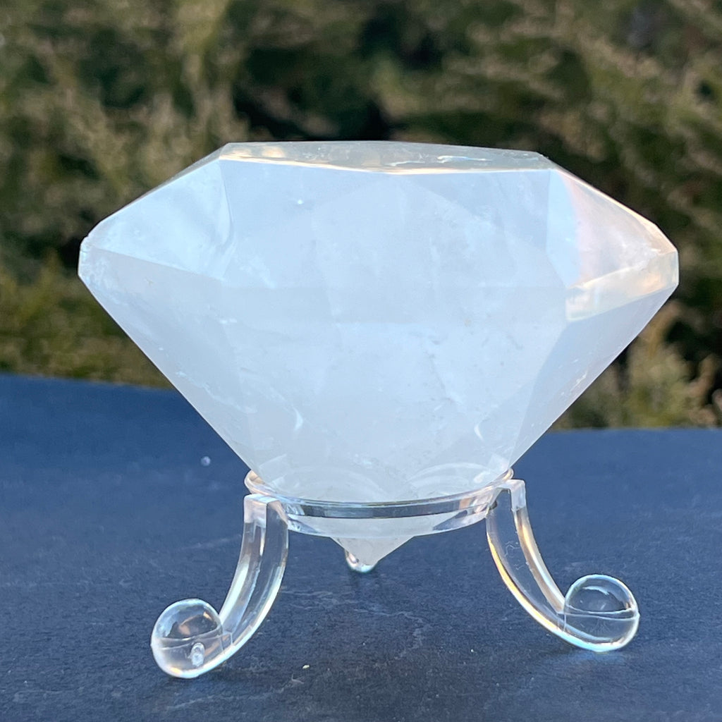 Cuart forma diamant cristal de stanca/cuart incolor model 9 A, druzy.ro, cristale 1