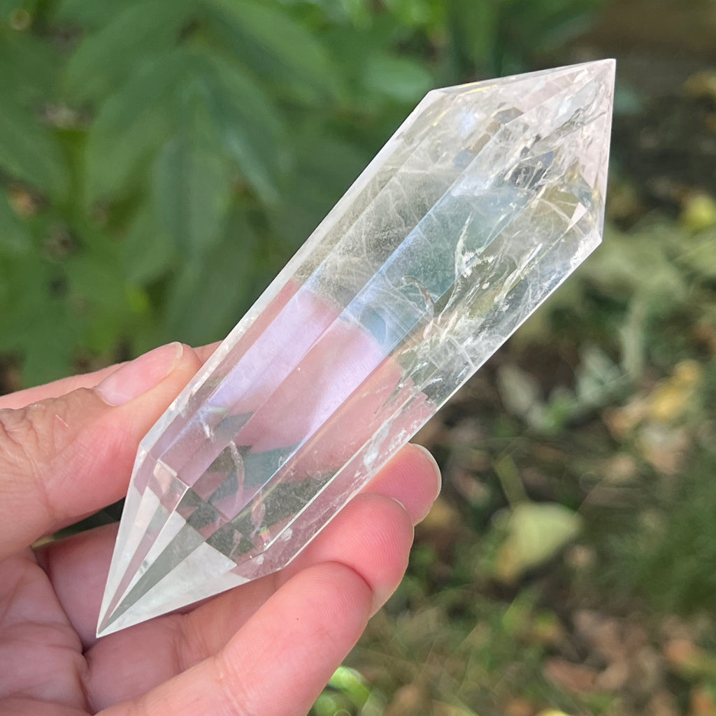 Bagheta cuart vogel, 12 fete, Brazilia model 18, pietre semipretioase - druzy.ro 3 