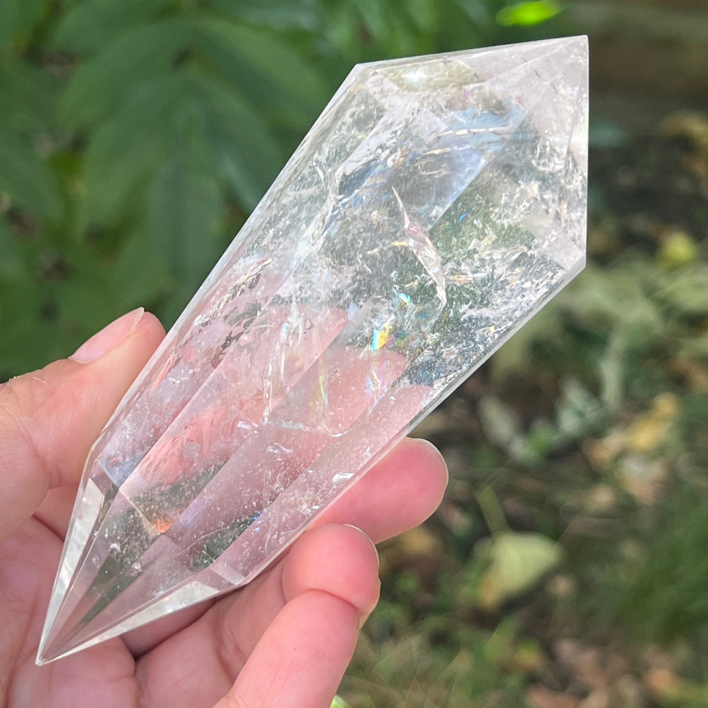 Bagheta cuart vogel, 12 fete, Brazilia model 21, pietre semipretioase - druzy.ro 13 