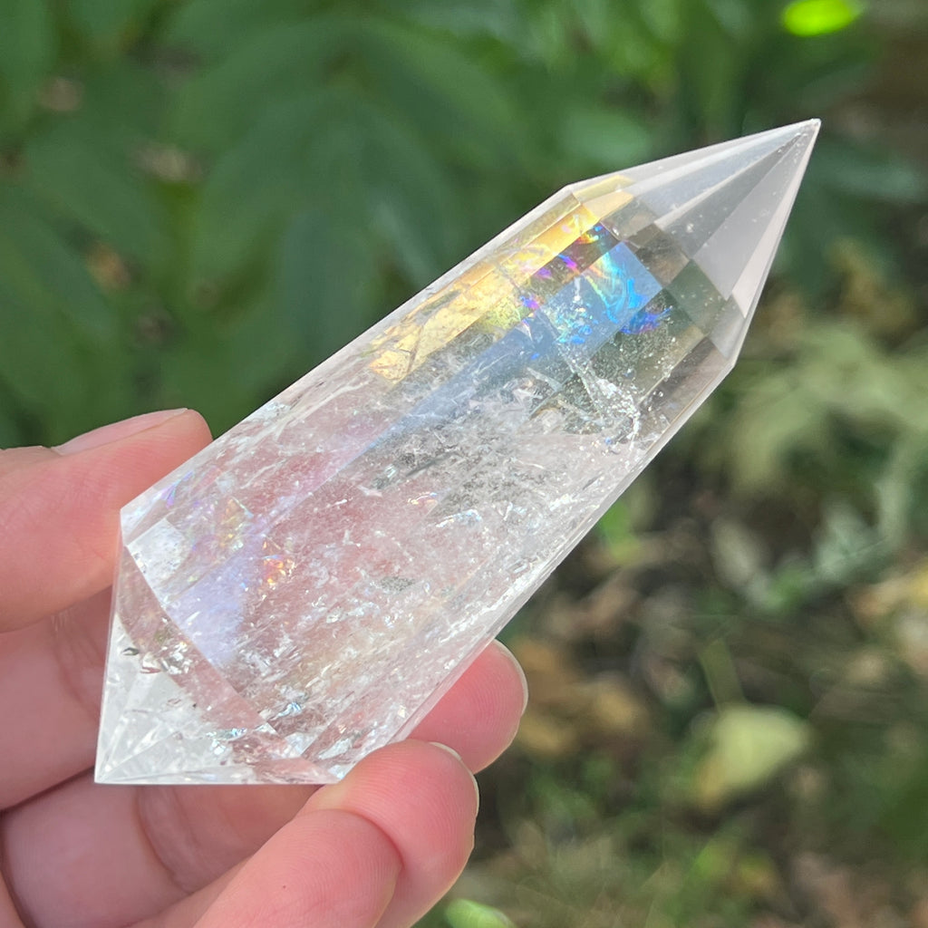 Bagheta cuart vogel, 12 fete, Brazilia model 4, pietre semipretioase - druzy.ro 1 