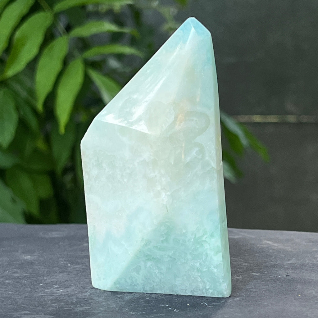 Sculptura generator aragonit albastru | Model 4, pietre semipretioase - druzy.ro 1 