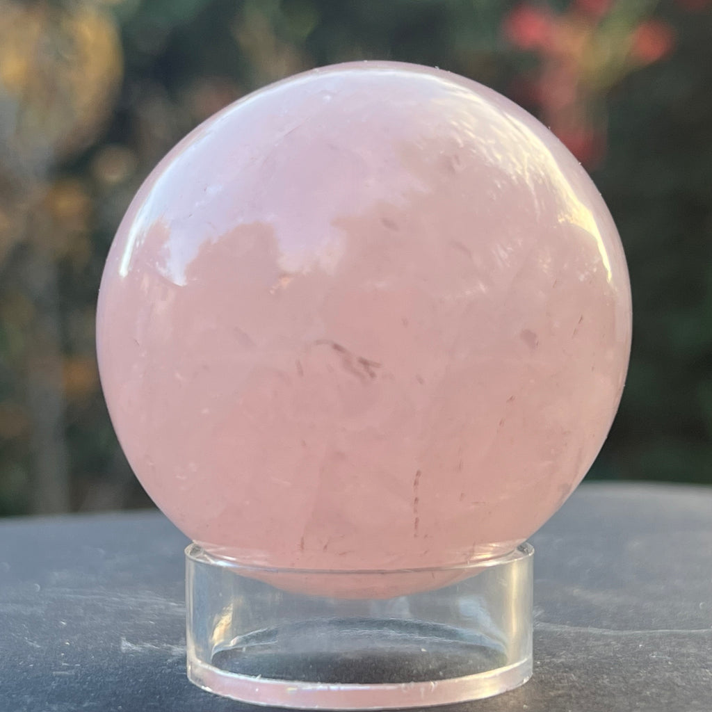 Sfera cuart roz Madagascar model 1, druzy.ro, cristale 2