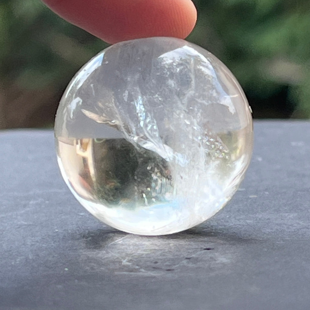Sfera cuart incolor 2.5 cm / cristal de stanca, glob cristal m3, druzy.ro, cristale 1
