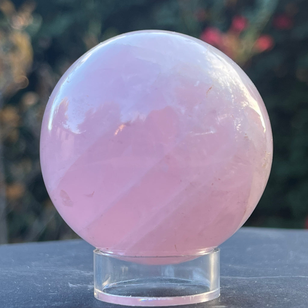 Sfera cuart roz Madagascar model 6, druzy.ro, cristale 3