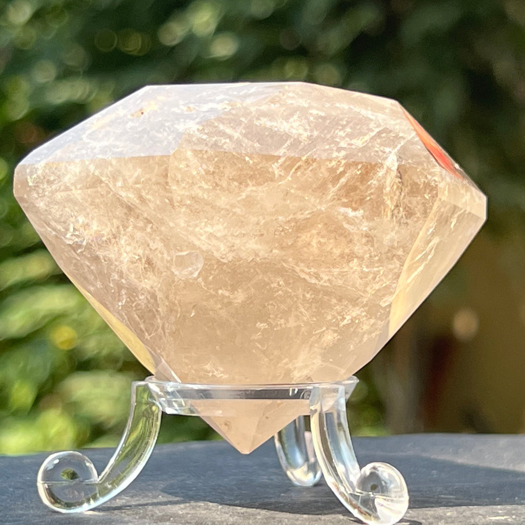 Cuart fumuriu curcubeu forma diamant model 5, druzy.ro, cristale 1