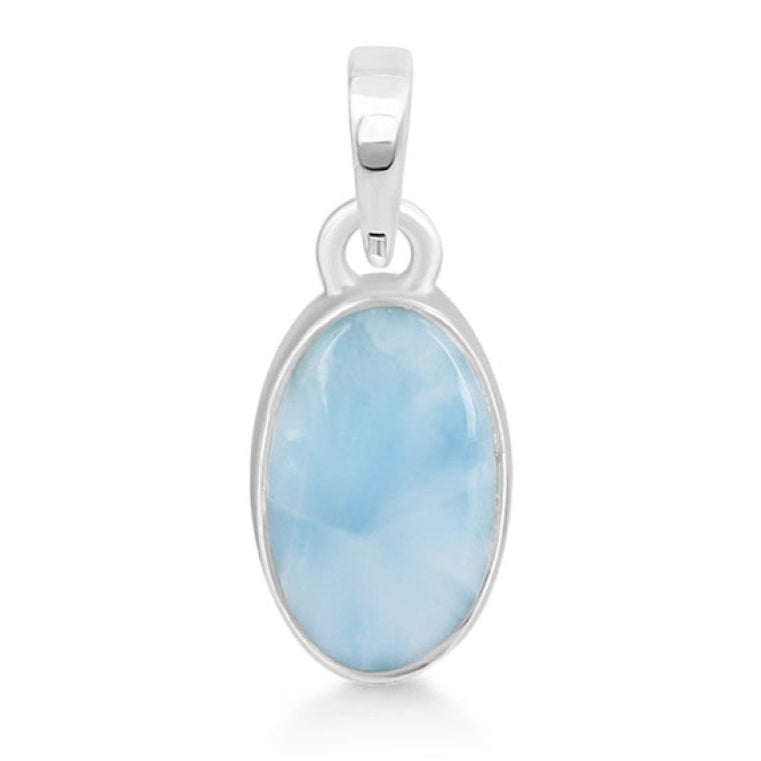 Pandantiv larimar argint model 2, pietre semipretioase - druzy.ro 1 