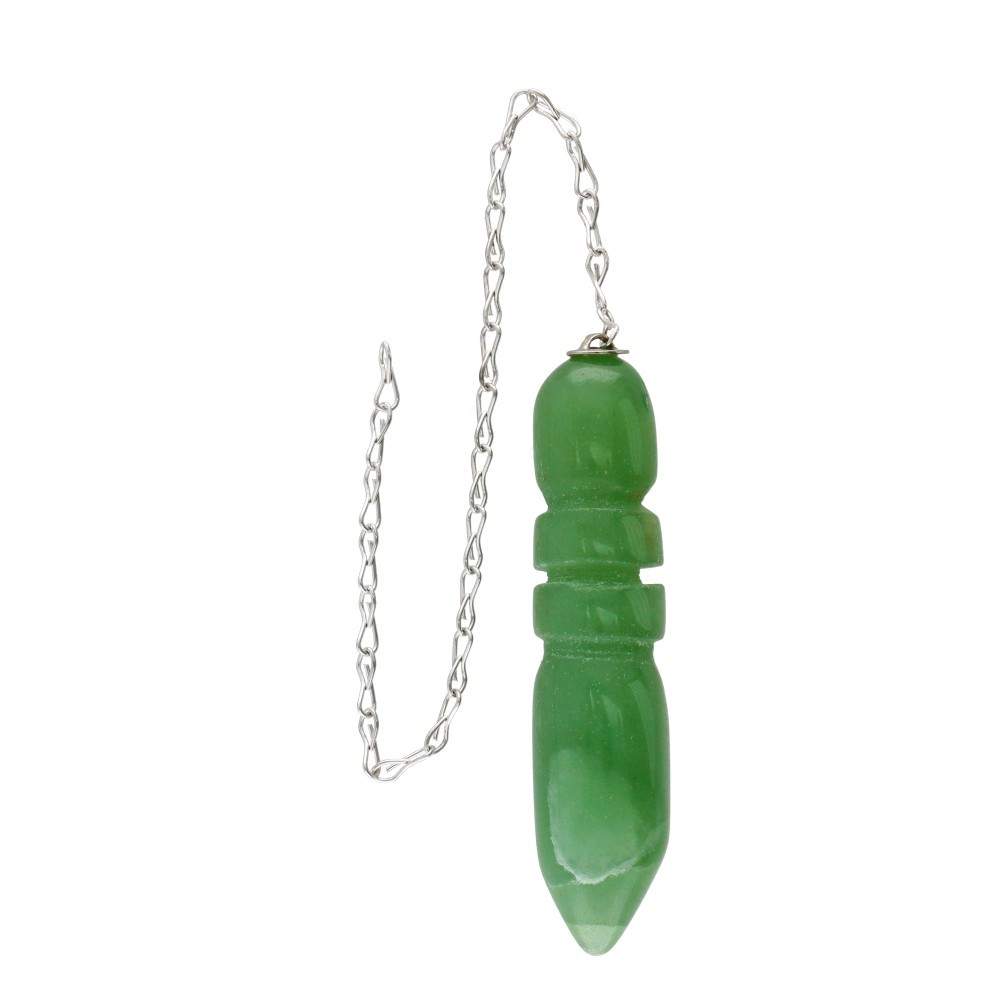 Pendul egiptean din aventurin verde, pietre semipretioase - druzy.ro 1 