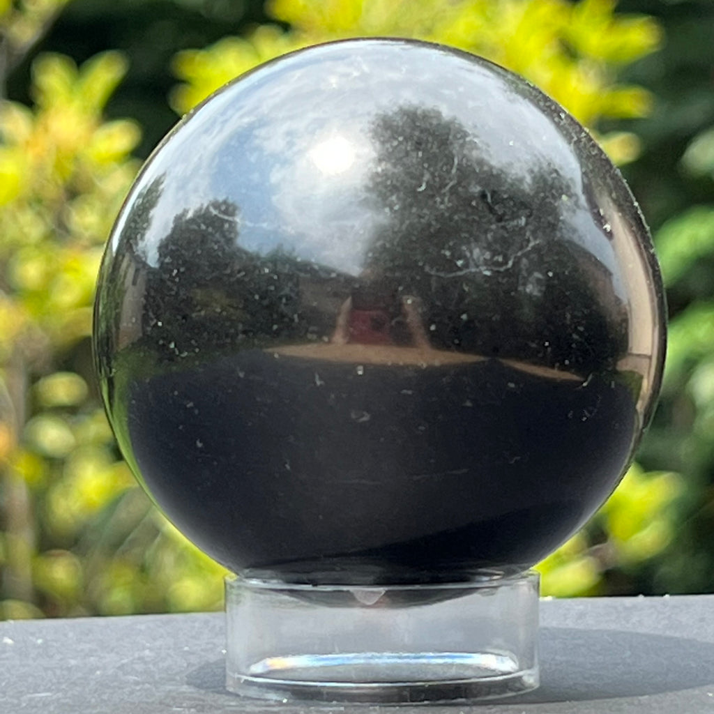 Bazalt sfera 5.5 cm, druzy.ro, cristale 1
