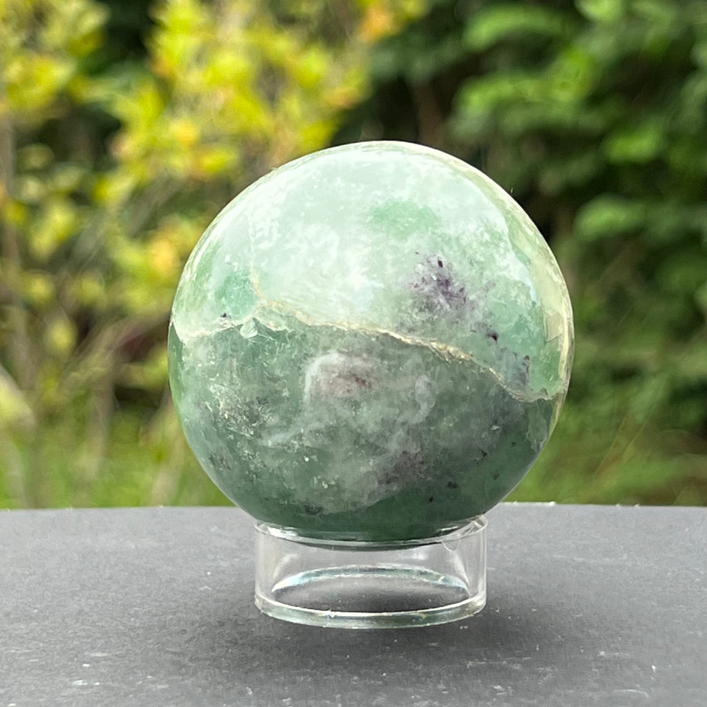 Sfera fluorit verde model 1, druzy.ro, cristale 3