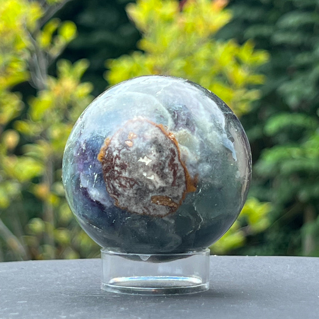 Sfera fluorit curcubeu model 2, druzy.ro, cristale 2