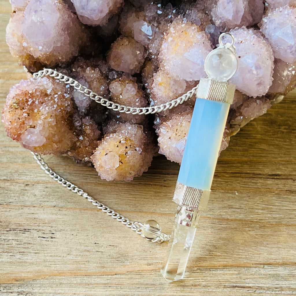 Pendul indian opal, druzy.ro, cristale 2