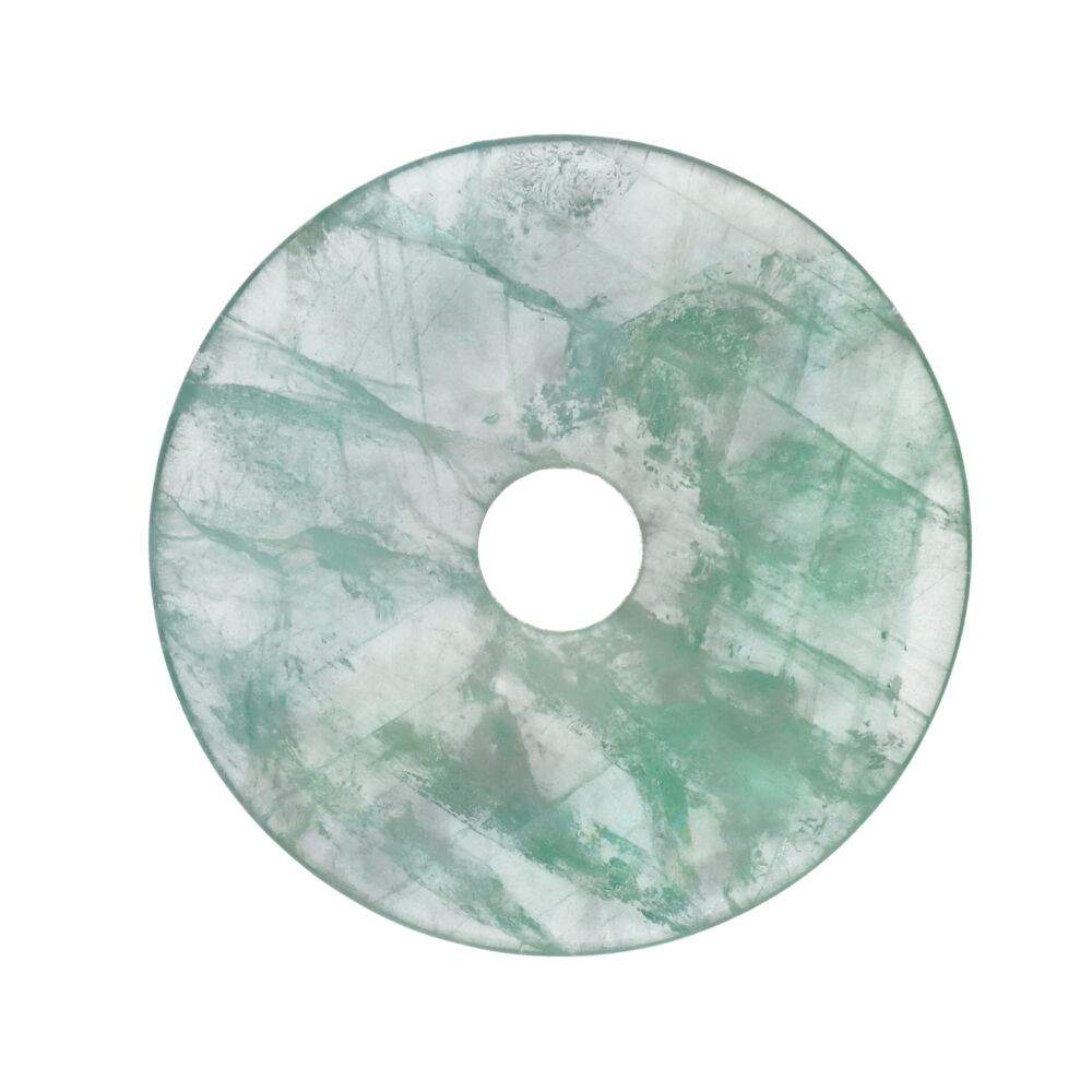 Pandantiv piatra pi donut fluorit verde, pietre semipretioase - druzy.ro 1 