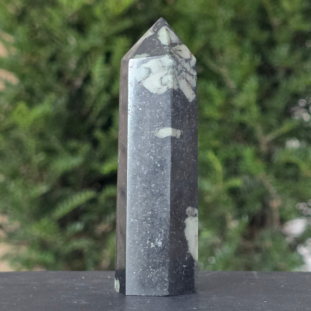 Obelisc piatra crizantema | Model 4, pietre semipretioase - druzy.ro 4 