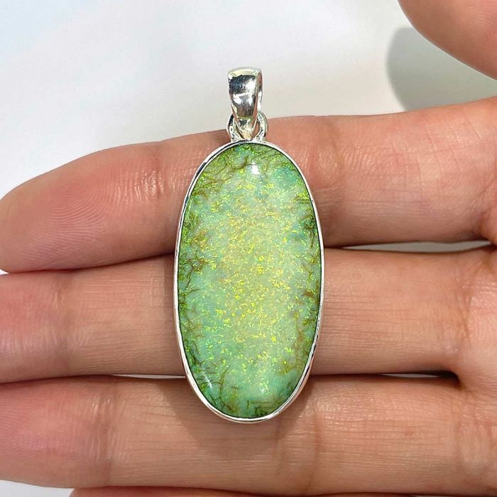 Pandantiv opal din argint | Model 2, pietre semipretioase - druzy.ro 1 
