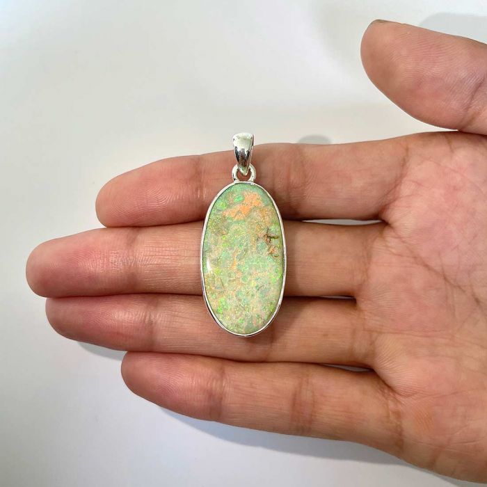Pandantiv opal din argint | Model 3, pietre semipretioase - druzy.ro 2 