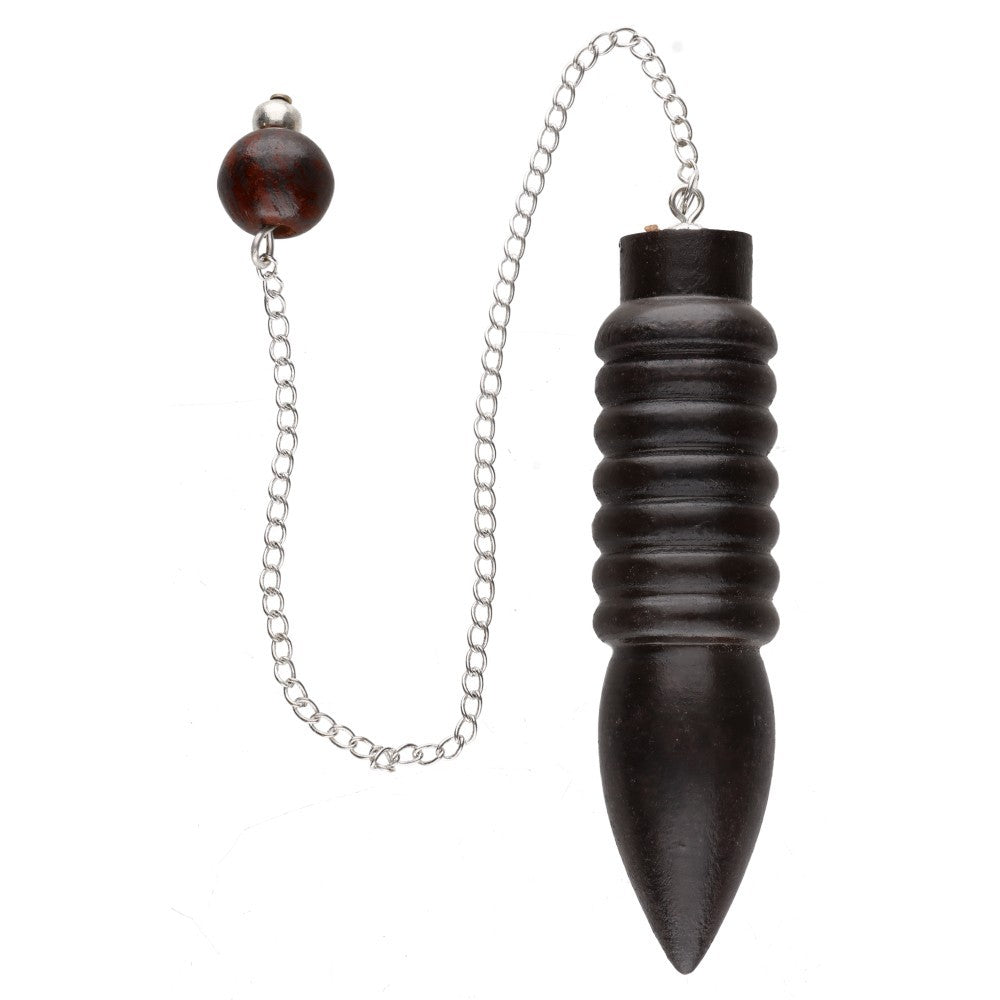 Pendul Karnak din lemn de tipuana, rosewood, pietre semipretioase - druzy.ro 1 