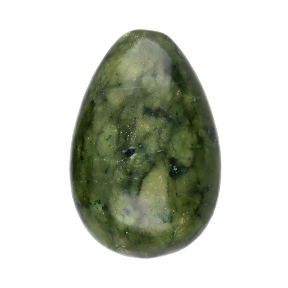 Ou Yoni jad verde mare (marime L, fara snur), pietre semipretioase - druzy.ro 1 