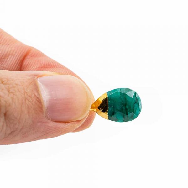 Pandantiv smarald 1cm, druzy.ro, cristale 1