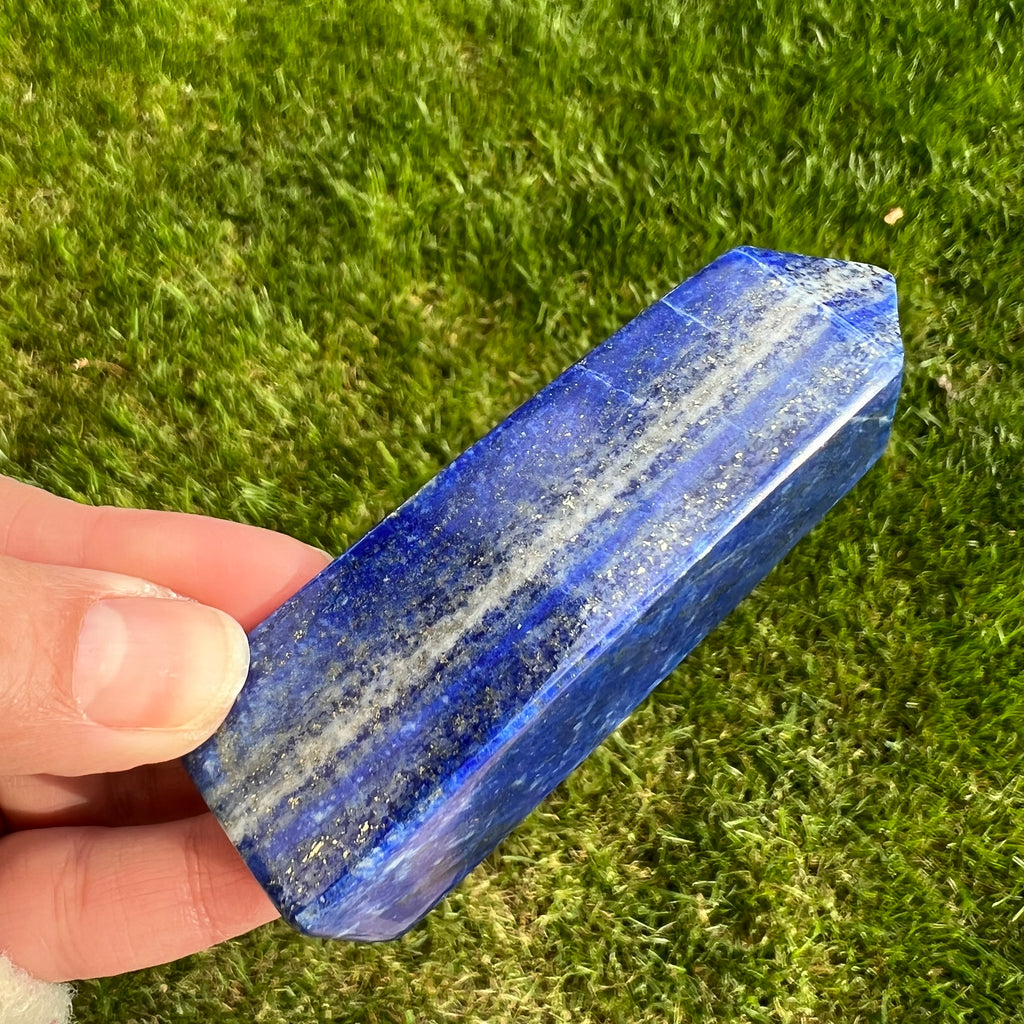 Turn/obelisc lapis lazuli m3, druzy.ro, cristale 5