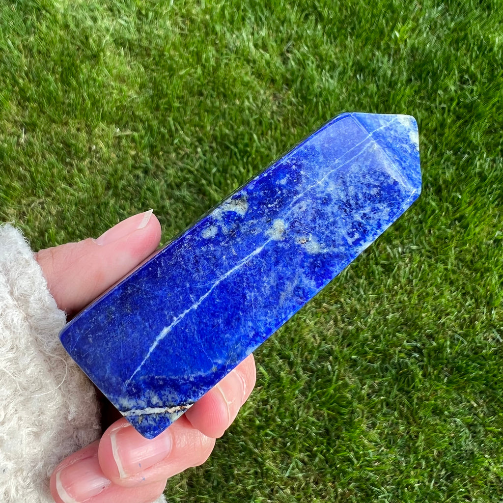 Turn/obelisc lapis lazuli m6, druzy.ro, cristale 7
