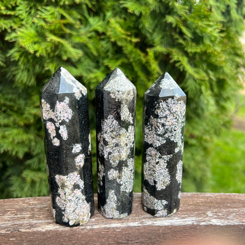 Obelisc/turn obsidian zapada 11 cm, druzy.ro, cristale 1
