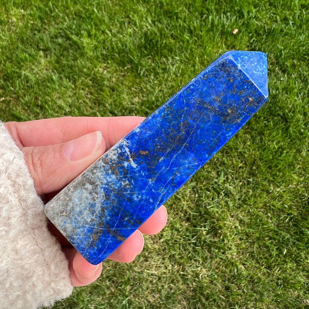 Turn/obelisc lapis lazuli m4, druzy.ro, cristale 3