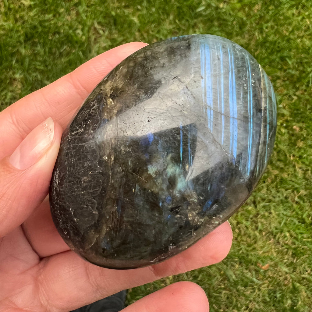 Labradorit palm stone m12, druzy.ro, cristale 5