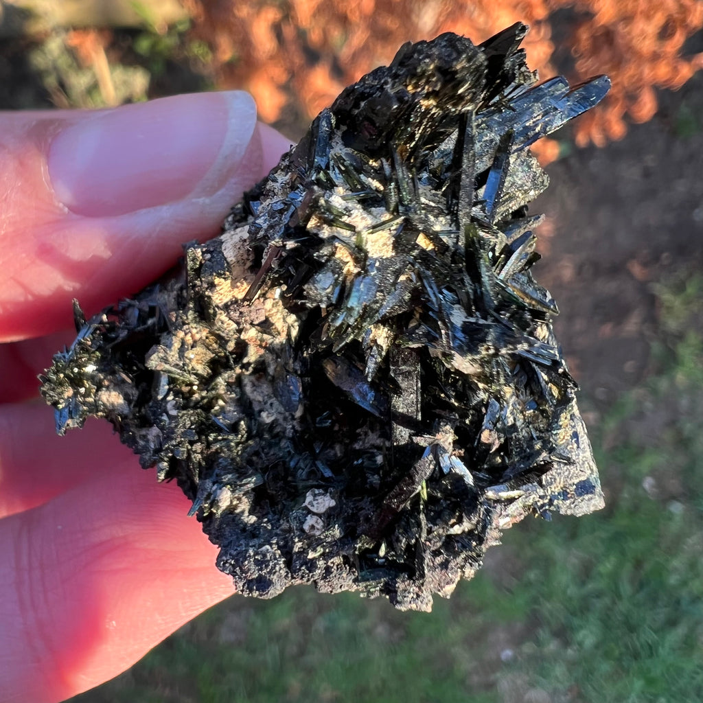 Cluster egirin mini cuart fumuriu/negru Zomba m11, druzy.ro, cristale 4
