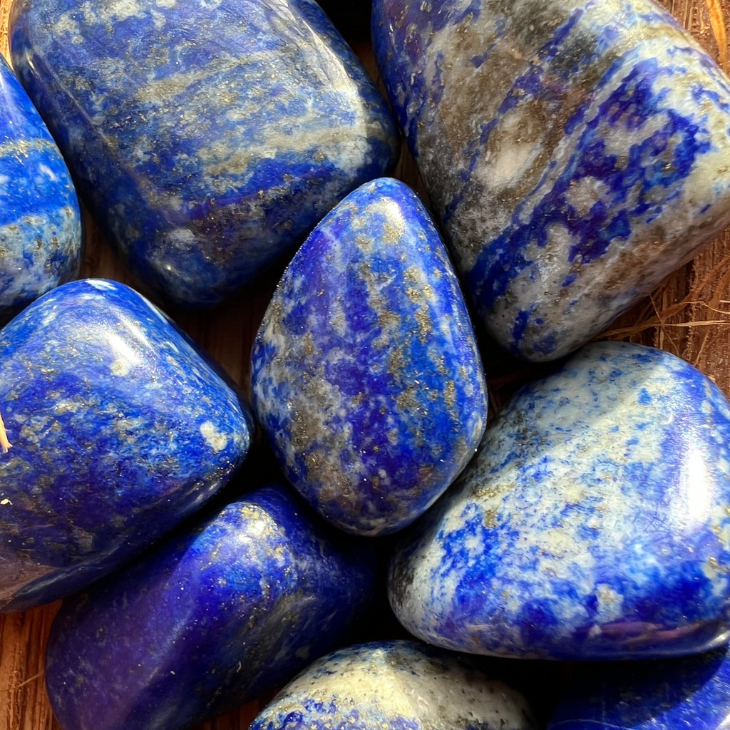 Lapis Lazuli piatra rulata mini, druzy.ro, cristale 4